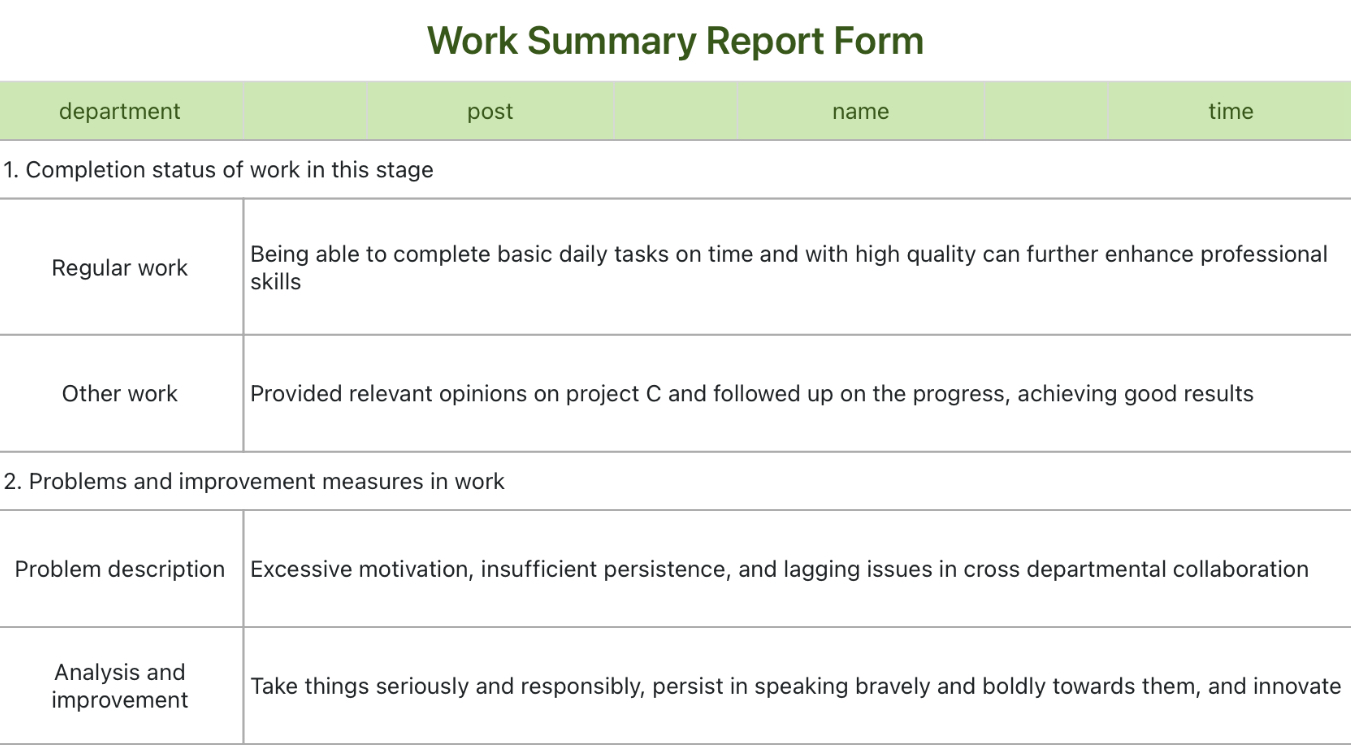 Summary debriefing 1
